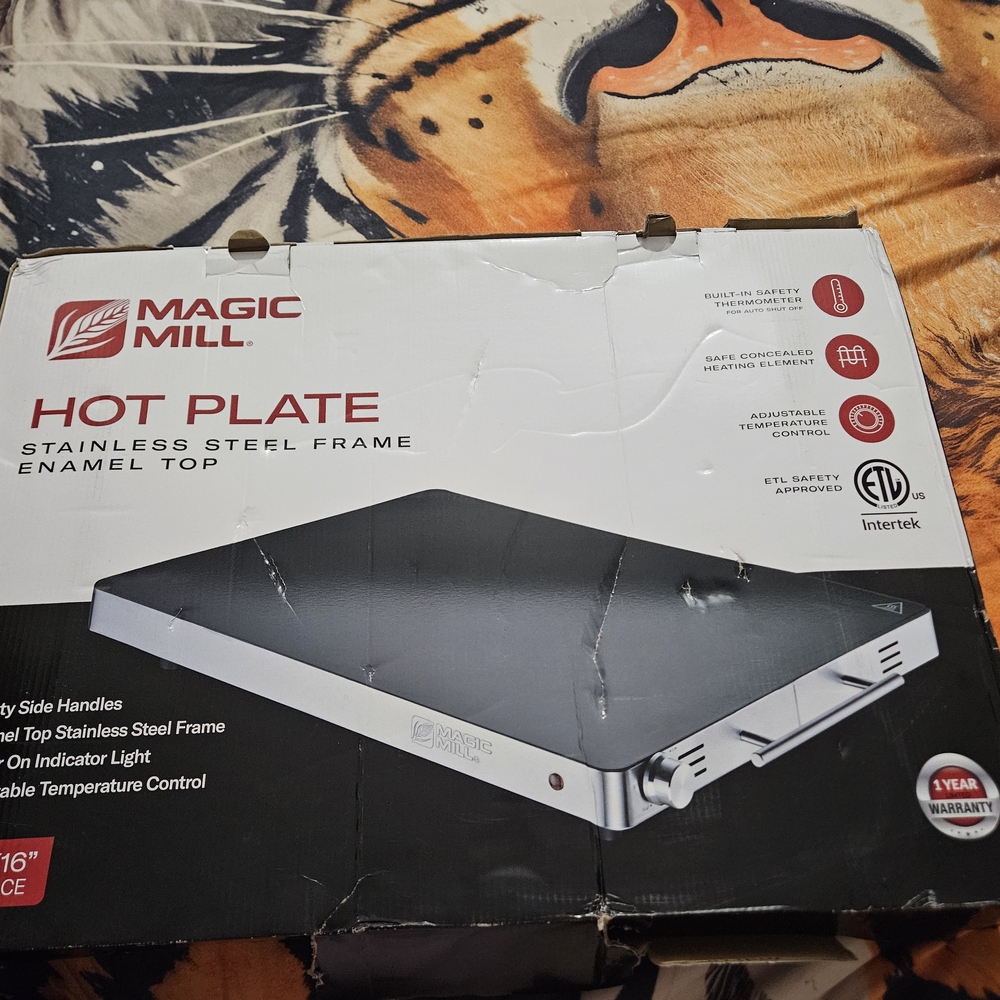 Stainless Steel Hot Plate - Black